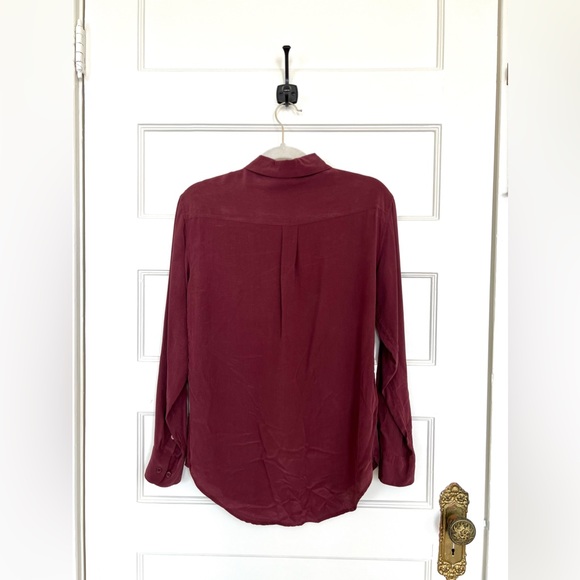 Washed silk slim Signature shirt, designed by Kate Moss for Equipment A/W16 - Picture 4 of 8